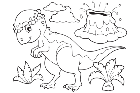 Coloriage Dinosaure 53 – 10doigts.fr